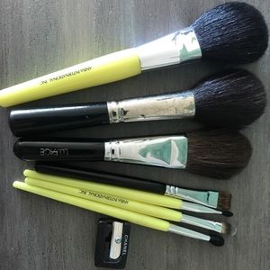 Chanel sharpner and various size make up brushes